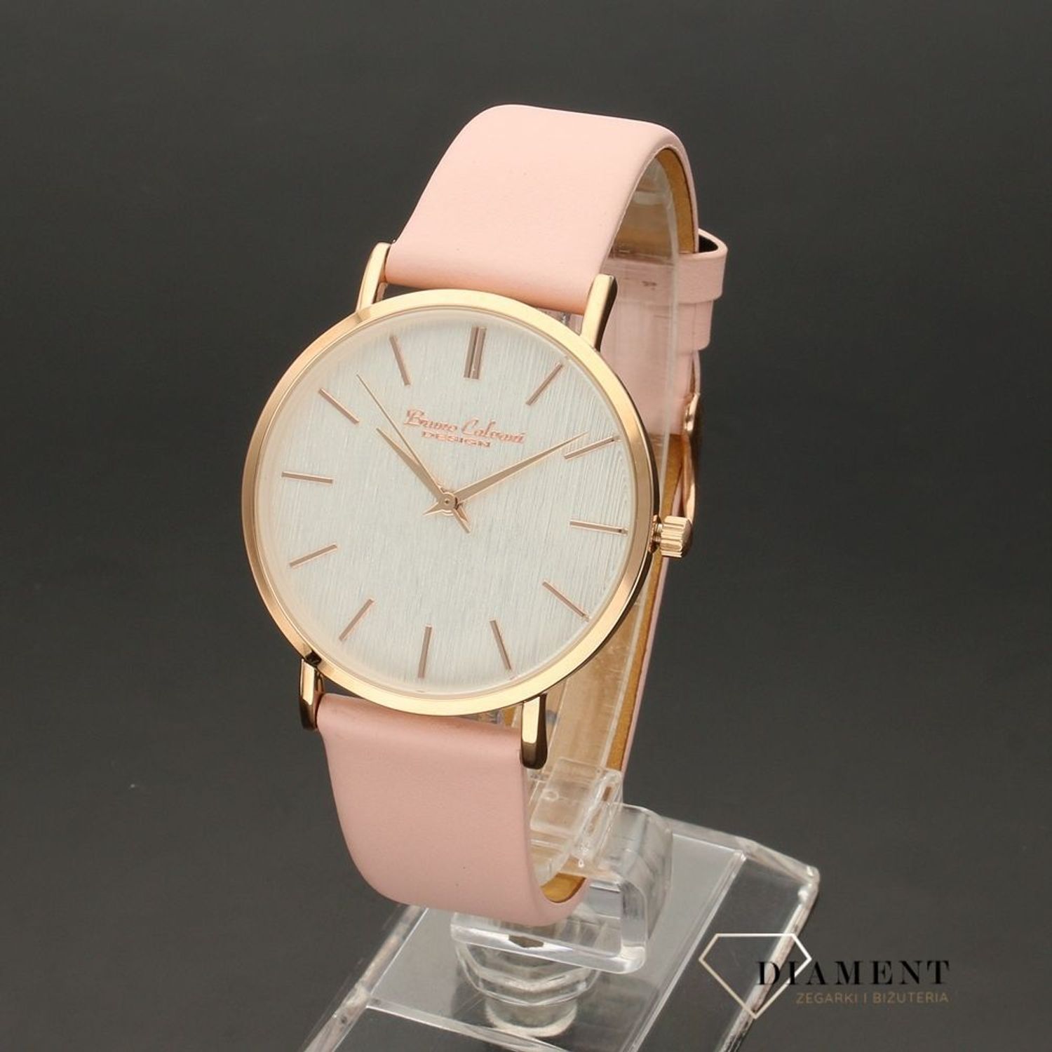 Zegarek damski Bruno Calvani BC90552 GOLD RÓŻOWY PASEK (2).jpg